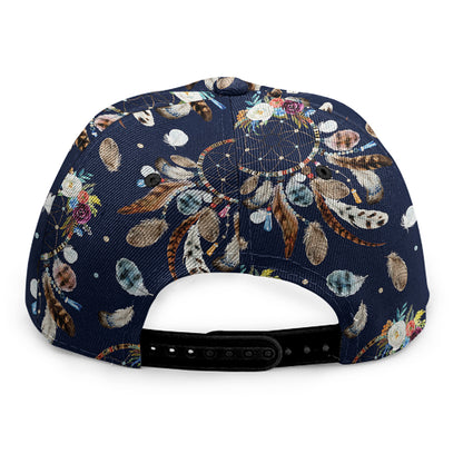 Floral Dream Catcher Pattern Print Snapback Cap