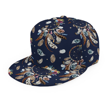 Floral Dream Catcher Pattern Print Snapback Cap
