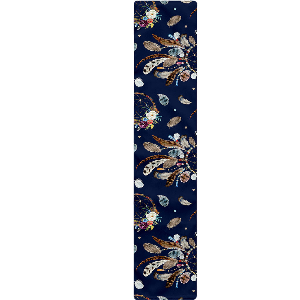 Floral Dream Catcher Pattern Print Table Runner