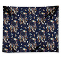 Floral Dream Catcher Pattern Print Tapestry