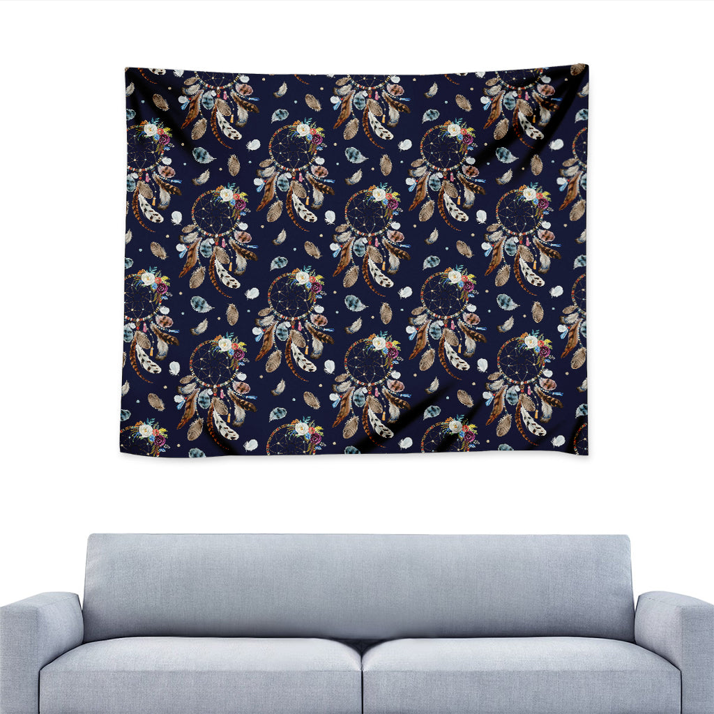 Floral Dream Catcher Pattern Print Tapestry
