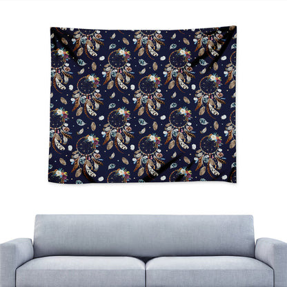 Floral Dream Catcher Pattern Print Tapestry