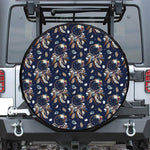 Floral Dream Catcher Pattern Print Tire Cover