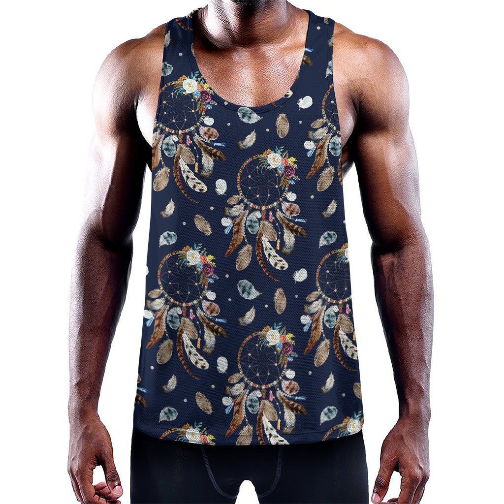 Floral Dream Catcher Pattern Print Training Tank Top