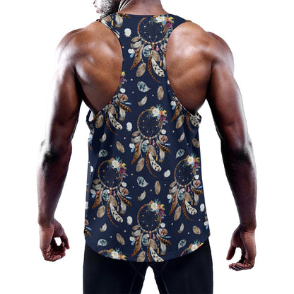 Floral Dream Catcher Pattern Print Training Tank Top
