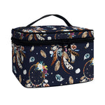 Floral Dream Catcher Pattern Print Travel Makeup Bag