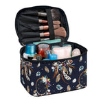 Floral Dream Catcher Pattern Print Travel Makeup Bag