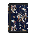 Floral Dream Catcher Pattern Print Trifold Wallet