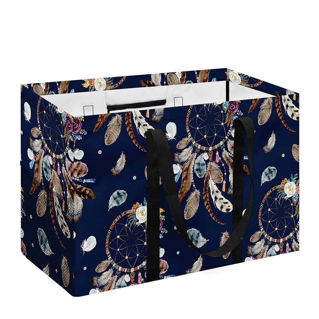 Floral Dream Catcher Pattern Print Utility Tote Bag