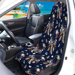 Floral Dream Catcher Pattern Print Waterproof Car Seat Cover