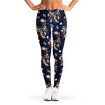 Floral Dream Catcher Pattern Print Women's Leggings
