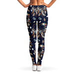 Floral Dream Catcher Pattern Print Women's Leggings