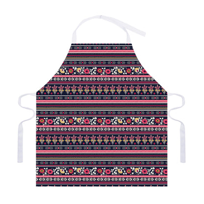 Floral Ethnic Pattern Print Adjustable Apron
