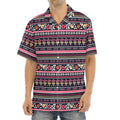 Floral Ethnic Pattern Print Aloha Shirt