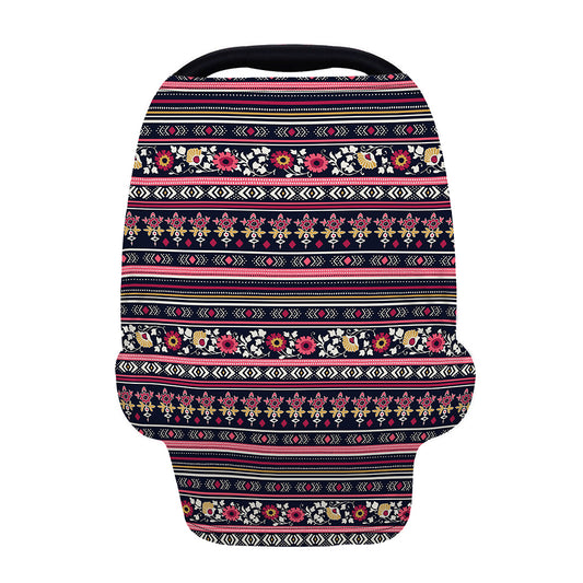 Floral Ethnic Pattern Print Baby Seat Cover