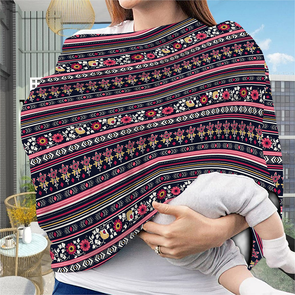 Floral Ethnic Pattern Print Baby Seat Cover