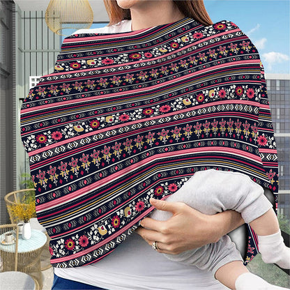 Floral Ethnic Pattern Print Baby Seat Cover