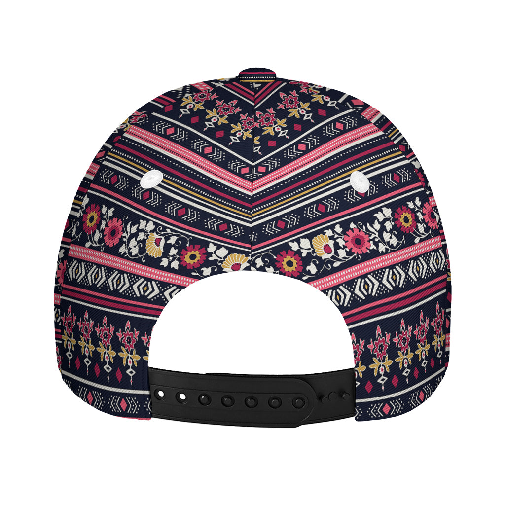 Floral Ethnic Pattern Print Baseball Cap