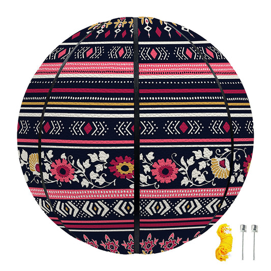 Floral Ethnic Pattern Print Basketball