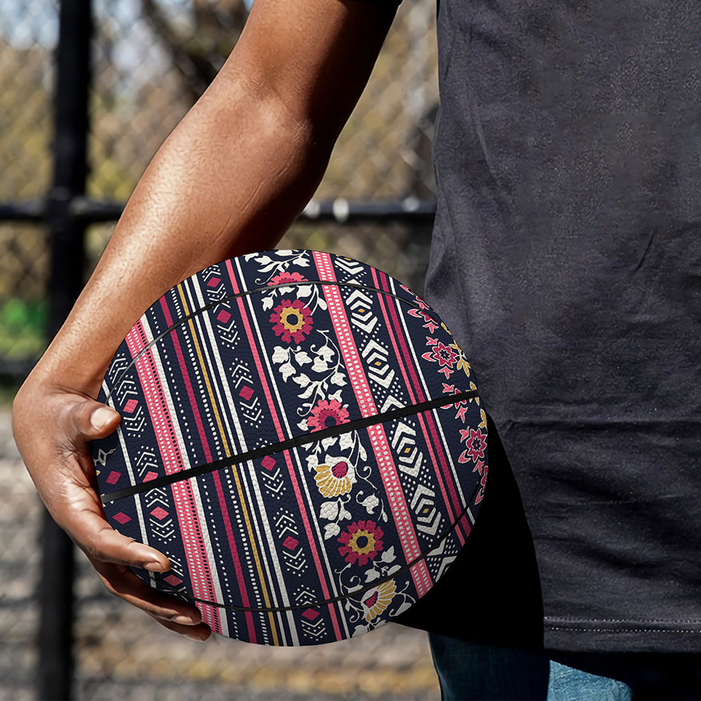 Floral Ethnic Pattern Print Basketball