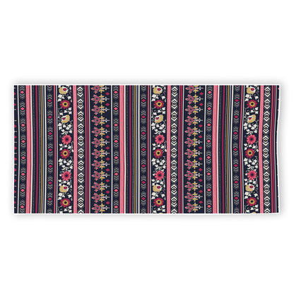 Floral Ethnic Pattern Print Beach Towel