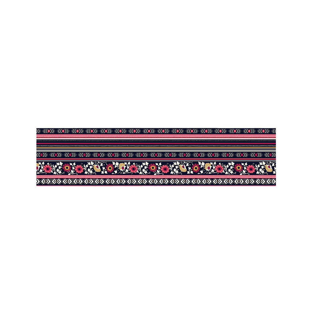 Floral Ethnic Pattern Print Bed Runner