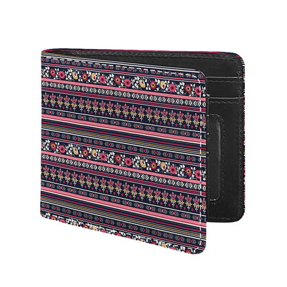 Floral Ethnic Pattern Print Bifold Wallet