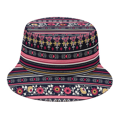 Floral Ethnic Pattern Print Bucket Hat