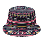 Floral Ethnic Pattern Print Bucket Hat
