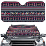 Floral Ethnic Pattern Print Car Windshield Sun Shade
