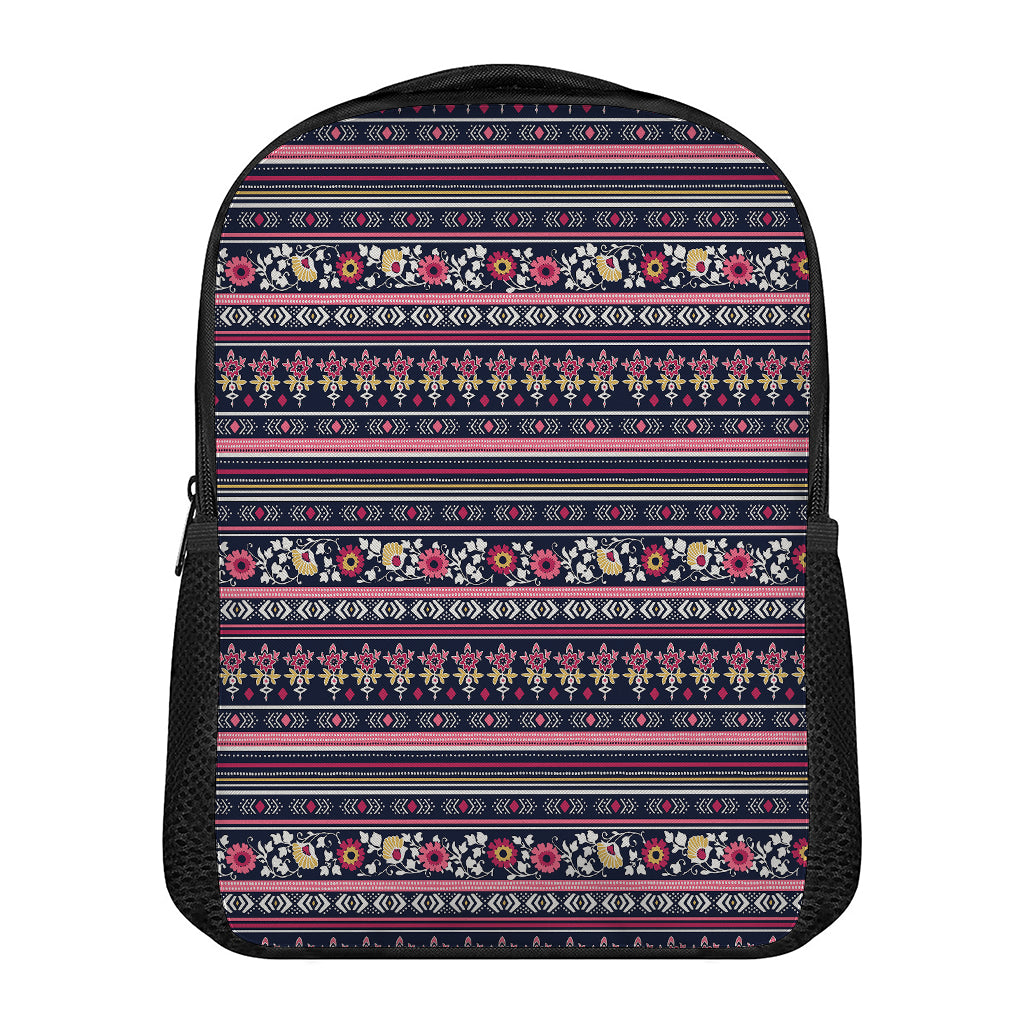 Floral Ethnic Pattern Print Casual Backpack