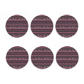 Floral Ethnic Pattern Print Coaster Set