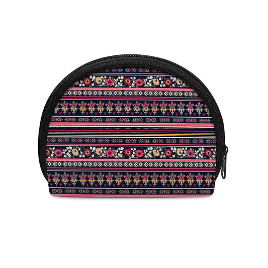 Floral Ethnic Pattern Print Coin Purse