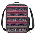 Floral Ethnic Pattern Print Crossbody Lunch Bag