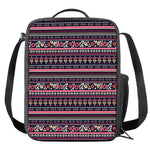 Floral Ethnic Pattern Print Crossbody Lunch Bag