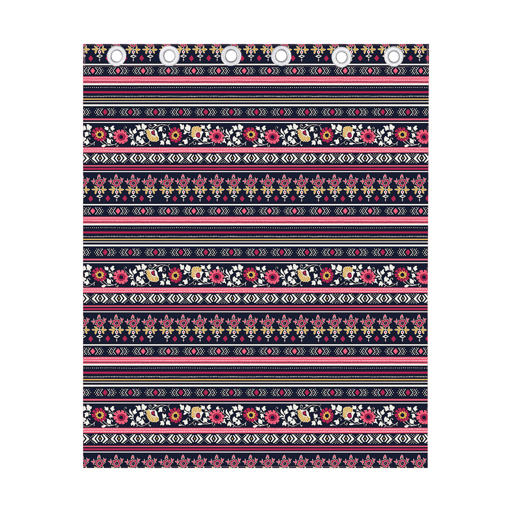 Floral Ethnic Pattern Print Curtain