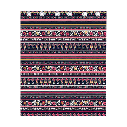 Floral Ethnic Pattern Print Curtain