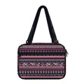 Floral Ethnic Pattern Print Double Strap Bible Bag