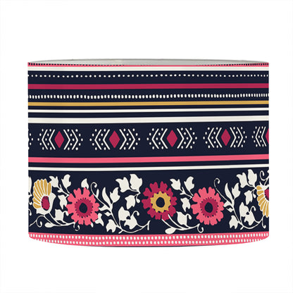 Floral Ethnic Pattern Print Drum Lamp Shade
