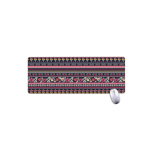 Floral Ethnic Pattern Print Extended Mouse Pad