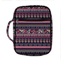 Floral Ethnic Pattern Print Front Pocket Bible Bag
