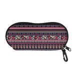 Floral Ethnic Pattern Print Glasses Case