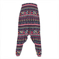 Floral Ethnic Pattern Print Hammer Pants