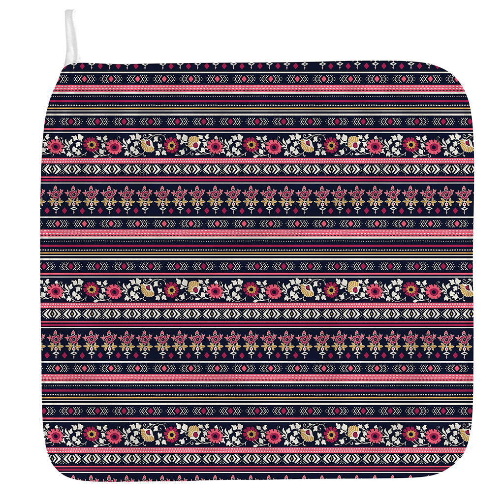 Floral Ethnic Pattern Print Hand Towel