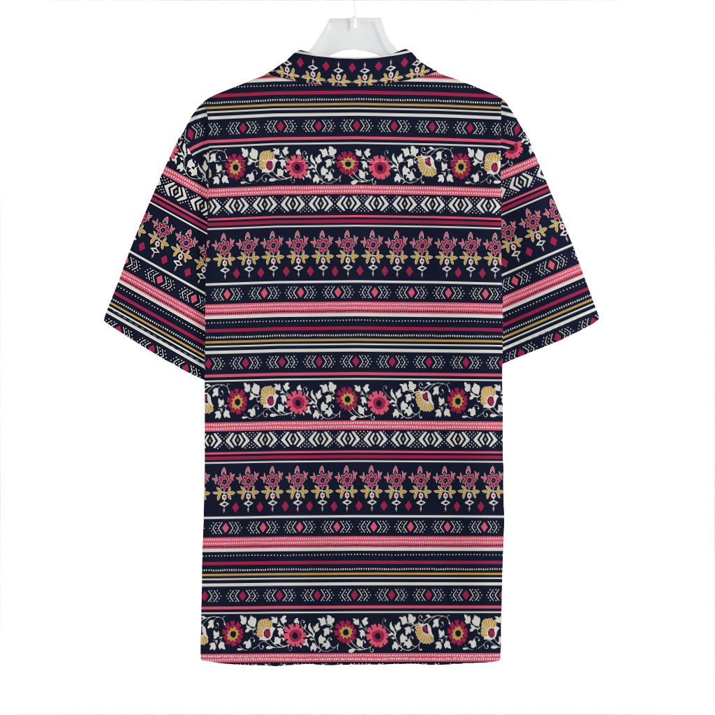 Floral Ethnic Pattern Print Hawaiian Shirt