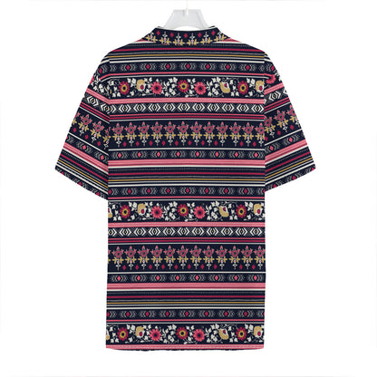 Floral Ethnic Pattern Print Hawaiian Shirt