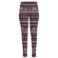 Floral Ethnic Pattern Print High-Waisted Pocket Leggings