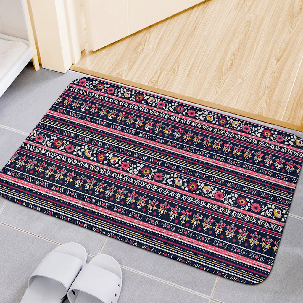 Floral Ethnic Pattern Print Indoor Door Mat