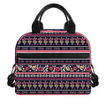 Floral Ethnic Pattern Print Insulated Lunch Bag
