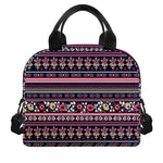 Floral Ethnic Pattern Print Insulated Lunch Bag